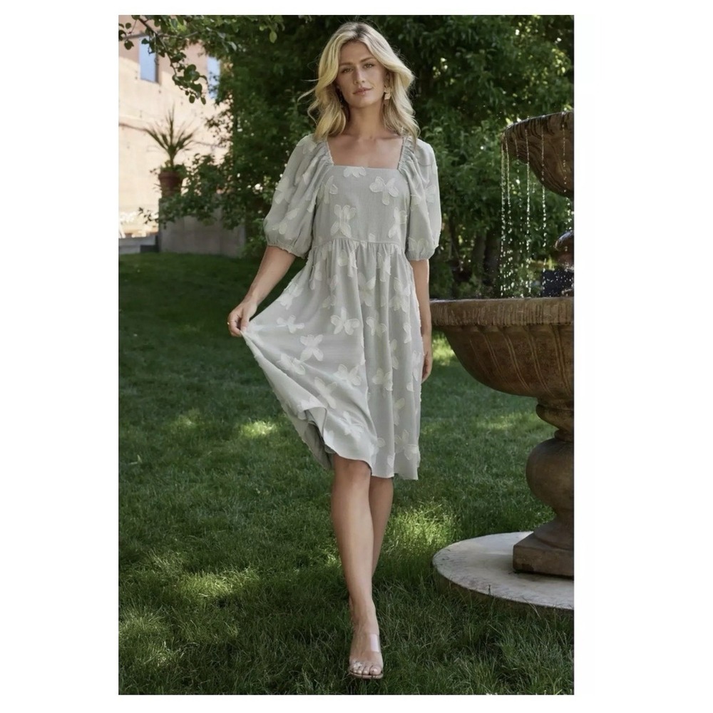 Baltic Born Avery Short Dress Sage Size XL NWT